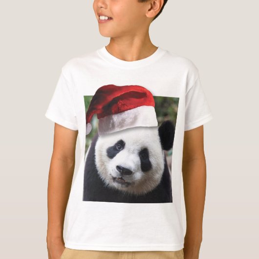 Beer met kerstpanda t-shirt (Voorkant)