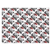 Beer met kerstpanda tafelkleed (Voorkant (Horizontaal))