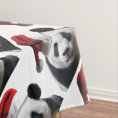 Beer met kerstpanda tafelkleed (Voorbeeld)