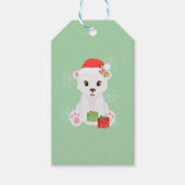 Beer met kerstpolen cadeaulabel (Voorkant)