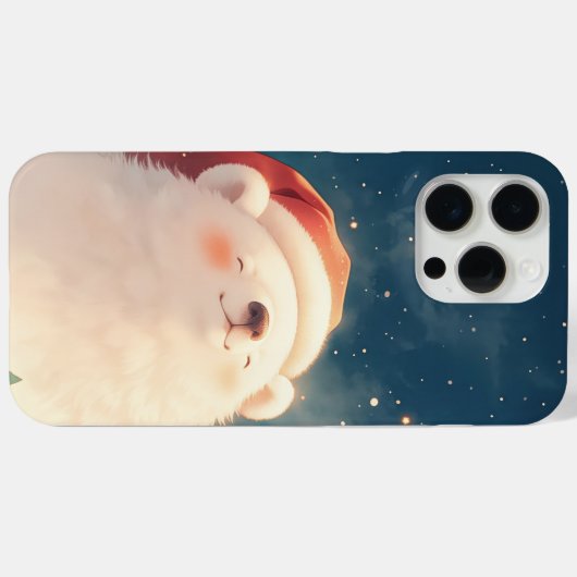 Beer met kerstpolen Case-Mate iPhone case (Achterkant (horizontaal))