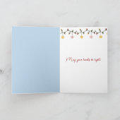 Beer met kerstpolen kaart (Binnen)