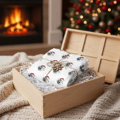 Beer met kerstpolen leggings