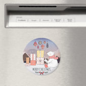 Beer met kerstpolen magneet (Insitu (Vaatwasser))