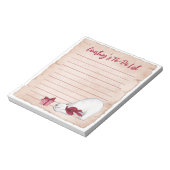 Beer met kerstpolen notitieblok (Linkerzijde)