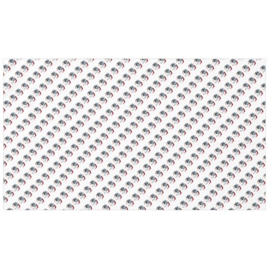 Beer met kerstpolen tafelkleed (Voorkant (Horizontaal))