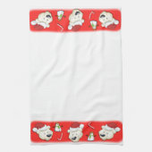 Beer met kerstpolen theedoek (Verticaal)