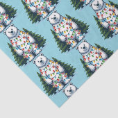 Beer met kerstpolen tissuepapier (Detail)