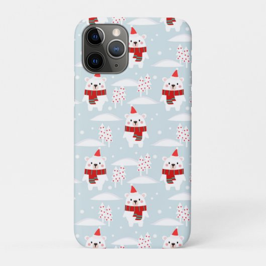 Beer met kerststaarten Case-Mate iPhone case (Achterkant)