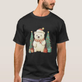 Beer met kerststaarten t-shirt (Voorkant)