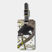 Beer met klimmen bagagelabel (Voorkant verticaal)