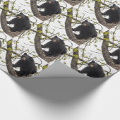 Beer met klimmen cadeaupapier (Hoek)