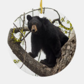 Beer met klimmen keramisch ornament (Achterkant)