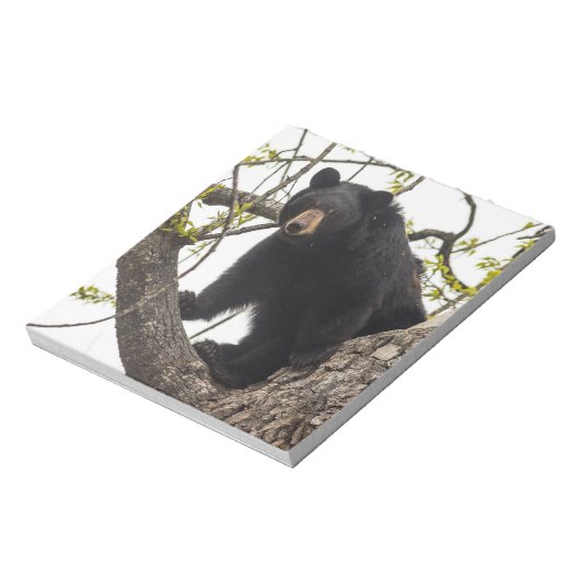 Beer met klimmen notitieblok (Linkerzijde)