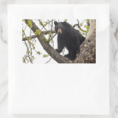 Beer met klimmen rechthoekige sticker (Tas)