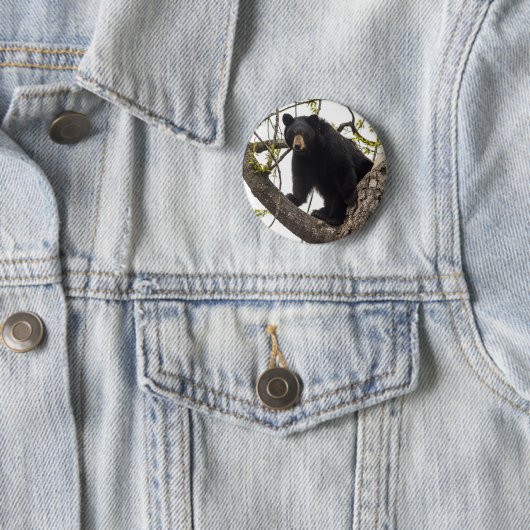 Beer met klimmen ronde button 5,7 cm (In situ)