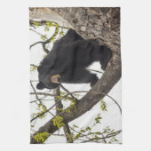 Beer met klimmen theedoek (Verticaal)