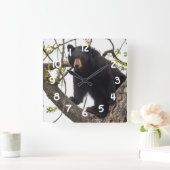 Beer met klimmen vierkante klok (Huis)