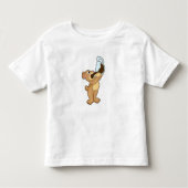 Beer met koffiebeker kinder shirts (Voorkant)