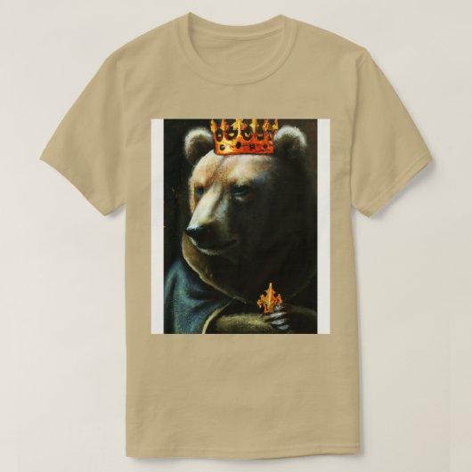 Beer met kroon 10 t-shirt (Design voorkant)