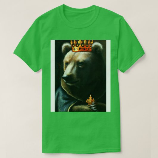 Beer met kroon 10 t-shirt (Design voorkant)