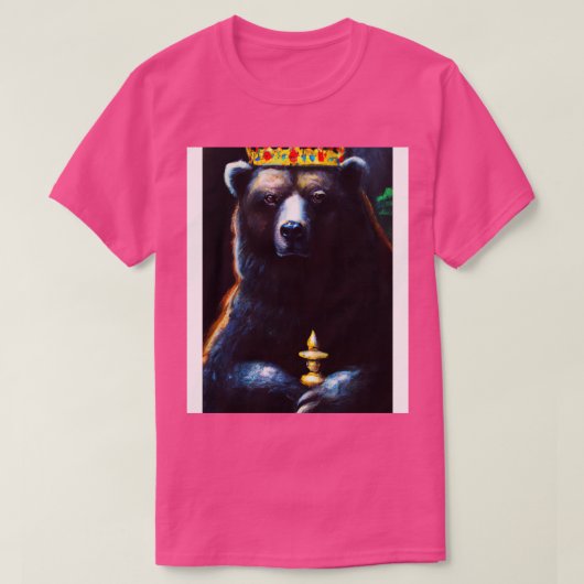 Beer met kroon 2 t-shirt (Design voorkant)