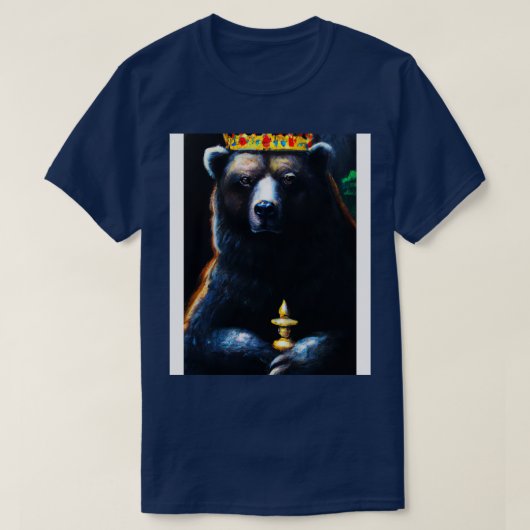 Beer met kroon 2 t-shirt (Design voorkant)