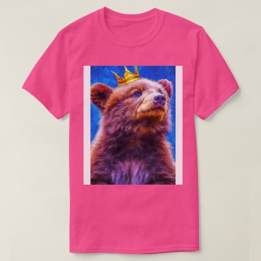 Beer met kroon 6 t-shirt (Design voorkant)