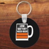 Beer met lage batterijbehoefte sleutelhanger (Voorkant)