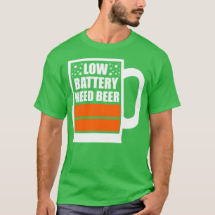 Beer met lage batterijbehoefte t-shirt