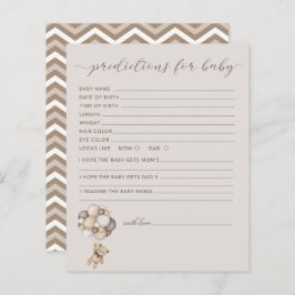 Beer met luchtballonvoorspelling voor de Kaart van