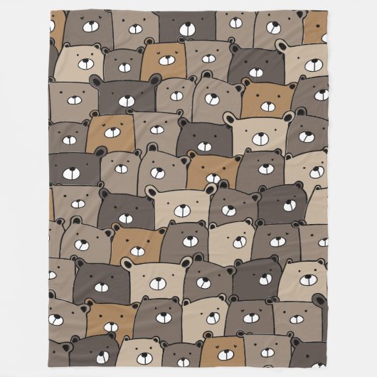 Beer met mij 60x80 fleece deken (Voorkant)