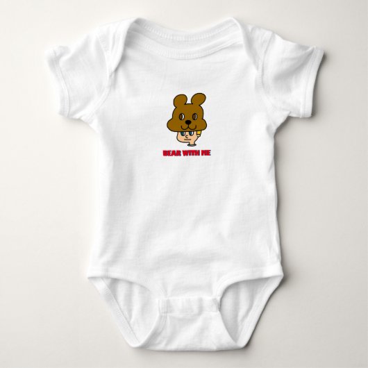 Beer met mij baby body romper (Voorkant)