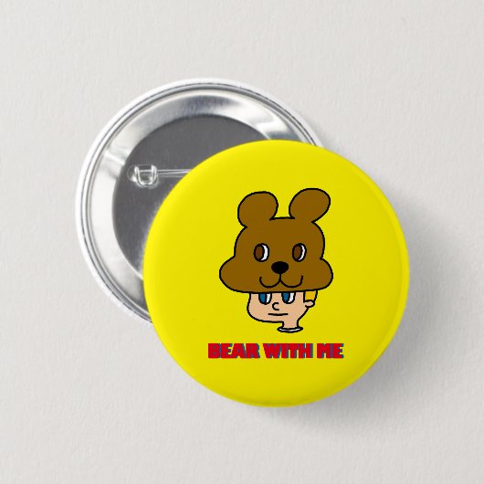 Beer met mij Button (Voorkant /achterkant)