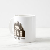 Beer met mij koffiemok (Voorkant links)