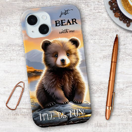 Beer met mij Schattige Beer Cub iPhone 15 Case