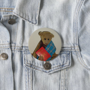 BEER MET PASPOORT RONDE BUTTON 7,6 CM