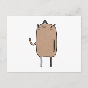 Beer met Pet Briefkaart