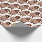 beer met pet voor de opslag cadeaupapier (Hoek)