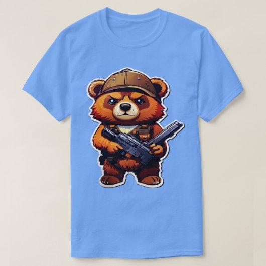 beer met pistool 1 t-shirt (Design voorkant)