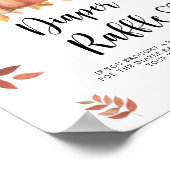 Beer met pompoen - luier loterij poster (Hoek)