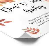 Beer met pompoen - Zeg geen baby Poster (Hoek)