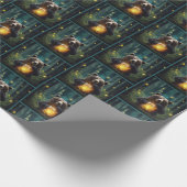 Beer met potje vuurvliegjes cadeaupapier (Hoek)