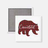 Beer met rode speldenverbindingspalk die Pajama aa Magneet (Voorkant / Achterkant)