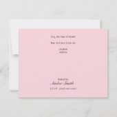 Beer met roze cupcake diamonds kaart (Achterkant)