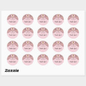 Beer met roze cupcake roze wafel kegel Sticker (Vel)