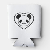 Beer met rubberstop en hart blikjeskoeler (Achterkant)