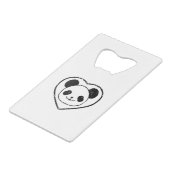 Beer met rubberstop en hart creditkaart flessenopener (Voorkant Gekanteld)