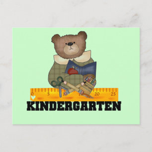 Beer met Ruler Kindergarten Tshirts en Gifts Briefkaart