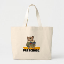 Beer met Ruler Preschool-overhemden en cadeaus Grote Tote Bag